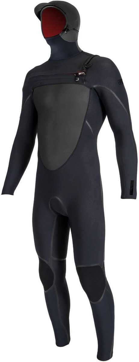 O'Neill Psycho Tech 6/4+ Wetsuit met Capuchon – Chest Zip – Heren – Zwart – XLT