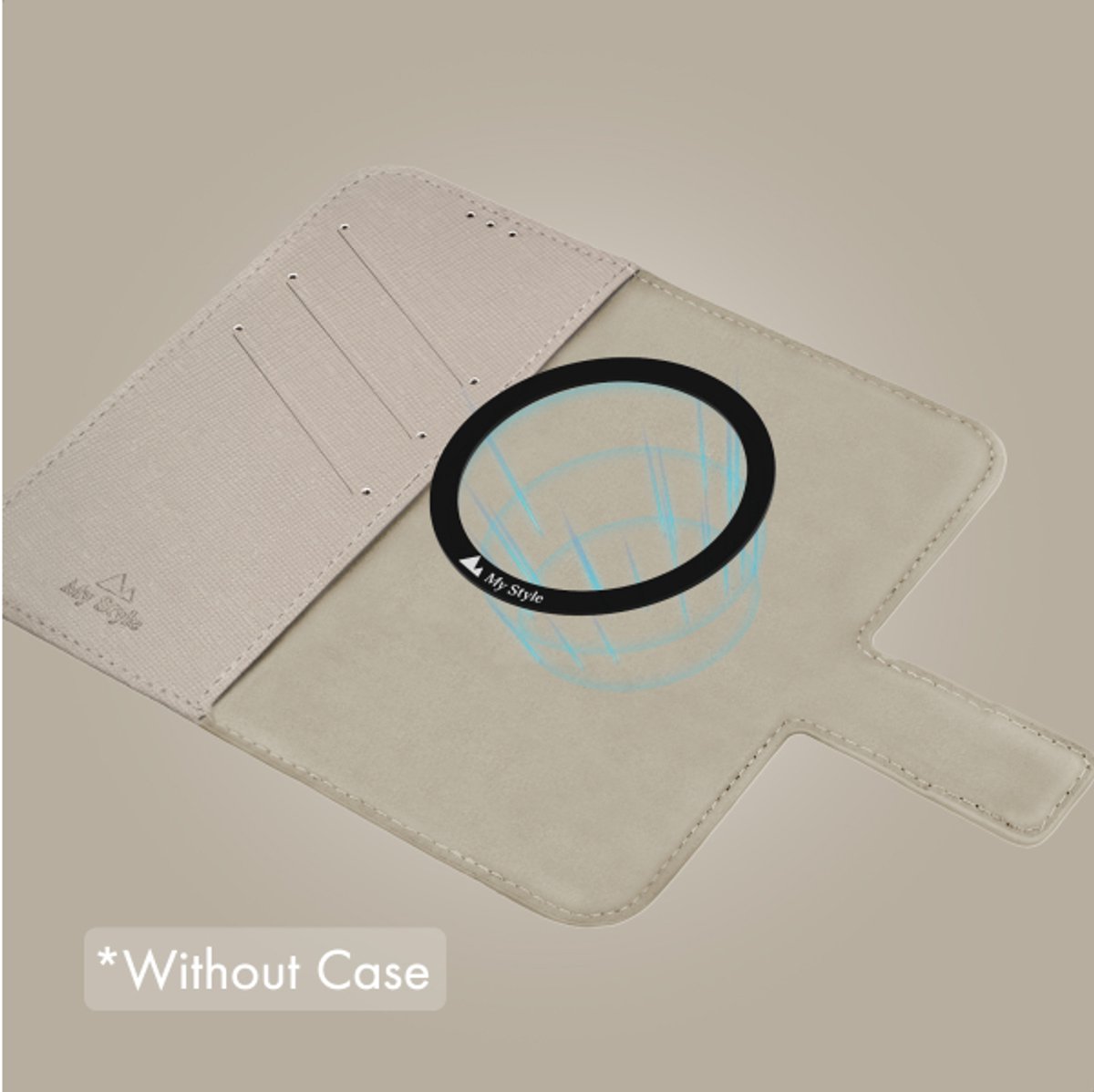 My Style Universal MagSafe Compatible Wallet - Warm Grey 6.3 (Without Case)