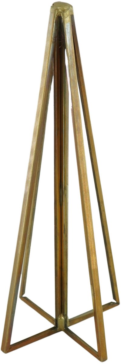 Housevitamin Kerstboom - Glas/ Metaal - Goud - 4,5x15cm