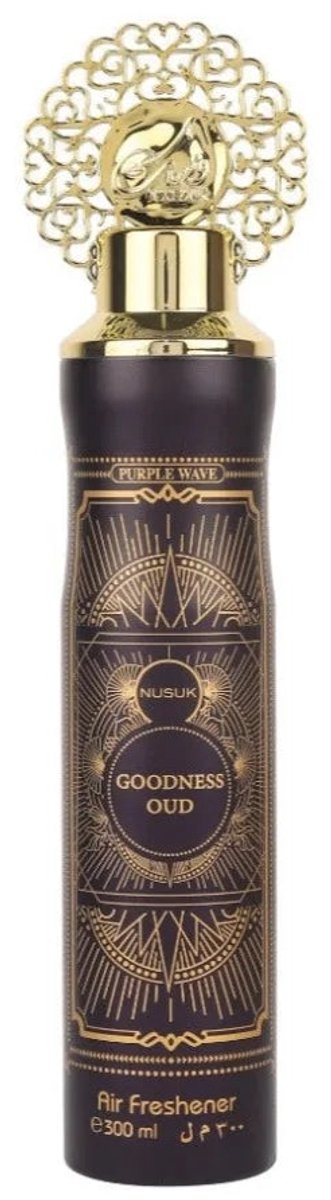 Arabische Huis spray / Nusuk Air Freshener Goodness OUD Purple 300ml