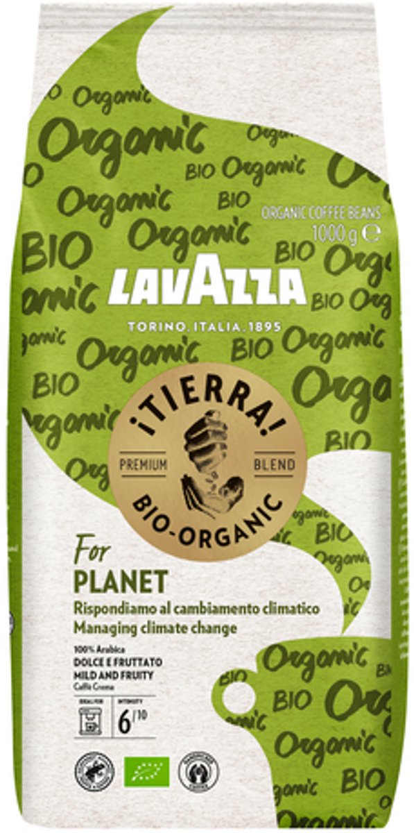 Goedkoopste Lavazza Tierra for Planet Koffiebonen - Biologische 100 Arabica Koffie Bonen - Intensiteit 6/10 - 1 kg - NL-BIO-01