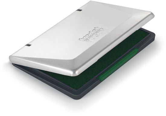 Tampon encreur Trodat Metal Imprint n ° 2 110x70 mm, vert