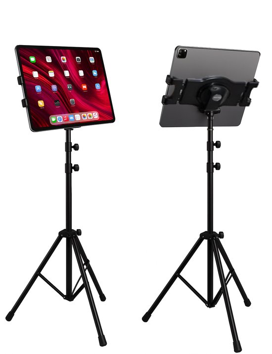 Opline Tablet Standaard - Universele iPad tripod muziekstandaard