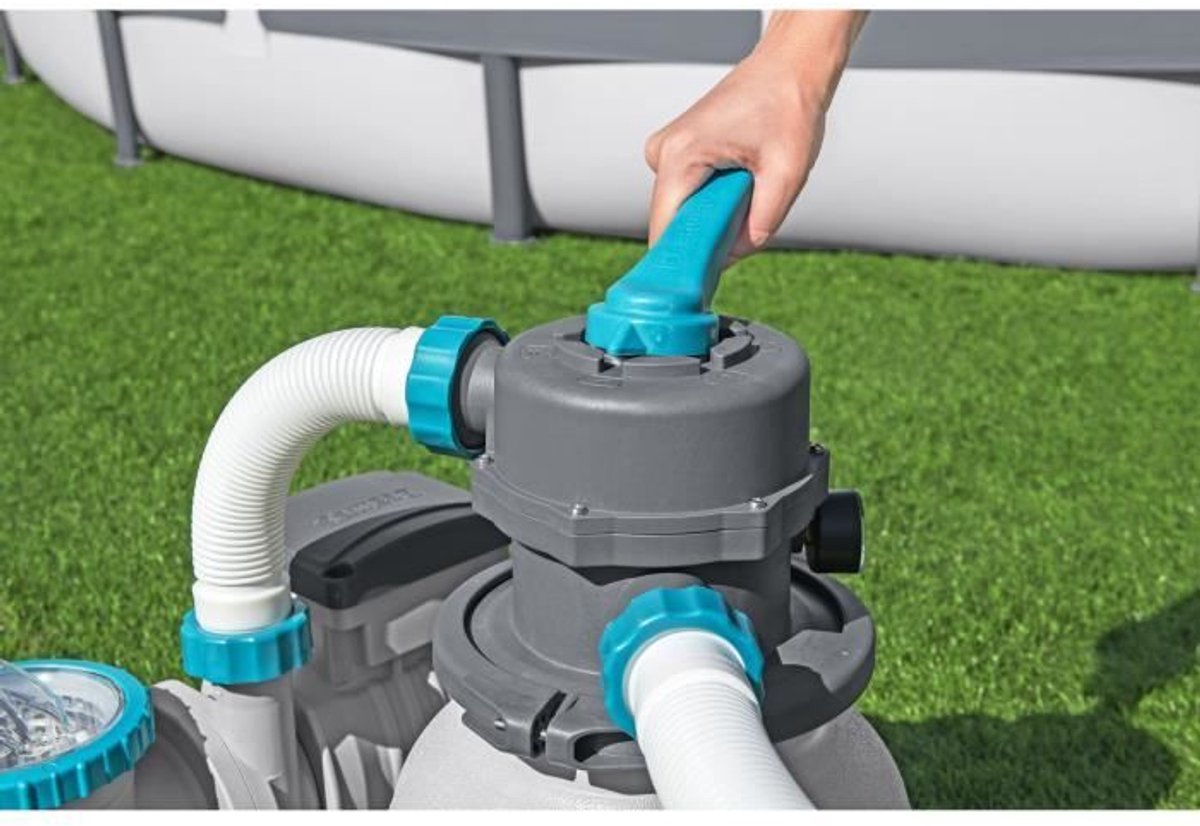 Zandfilter/filtratiepomp voor zwembaden tot 42 m3 - Bestway - 6.056 L/u - Met voorfilter – foto 2