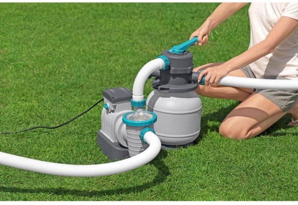 Zandfilter/filtratiepomp voor zwembaden tot 42 m3 - Bestway - 6.056 L/u - Met voorfilter – foto 5