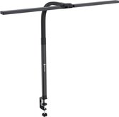 Siltcon® Bureaulamp – Bureaulamp LED Dimbaar – Bureaulamp met Klem – Tafellamp – Hobbylamp – Ledlamp - Klemlamp - Afstandsbediening - Touch Screen- 2.700 K tot 6.500 K - Premium Staal