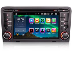 Carplay autoradio voor Audi A3 S3 RS3 | 2004 t/m 2013 | Android 16 | Draadloos Apple Carplay & Android auto | 4GB + 64GB | 8-Core processor | Cartronix | 2025 model | 2004 2005 2006 2007 2008 2009 2010 2011 2012 2013 | Bluetooth & Wifi