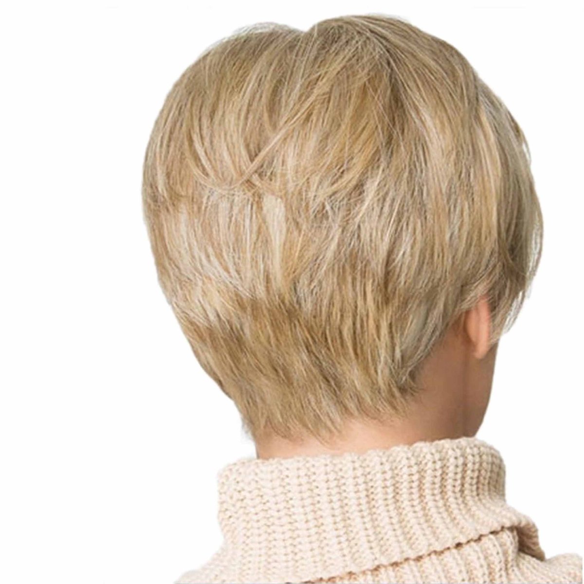 Perruque Courte Femme Blonde Méchée 'Mathilde' - Synthétique - Taille Moyenne - Modèle 15t613