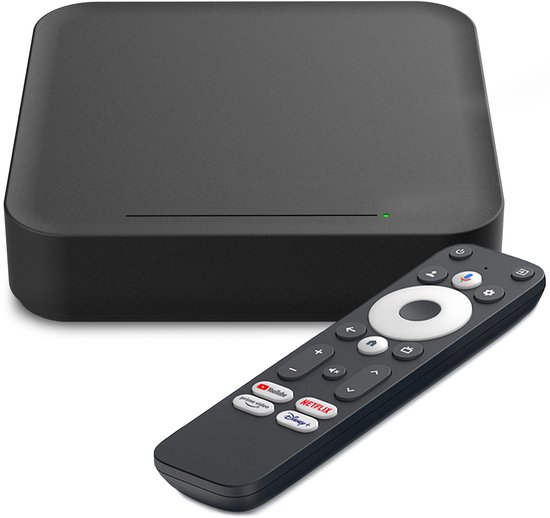 RockTek GT1 Android Streaming Box – Google TV 12 – Chromecast – 4K Ultra HD – Dolby Atmos – 32GB – WiFi & Bluetooth