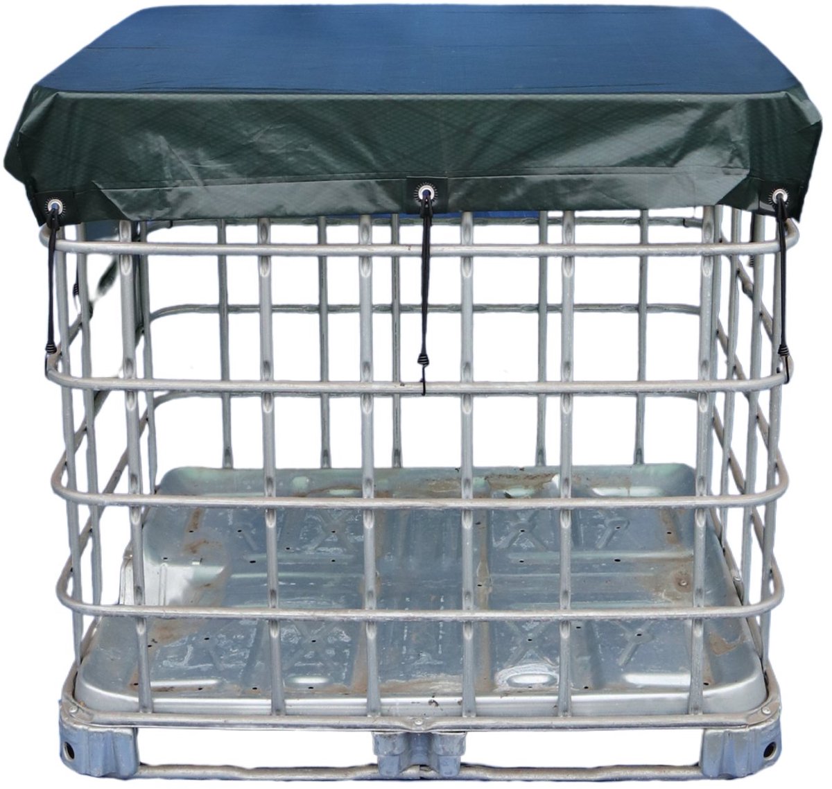 Xstrong IBC Afdekzeil Allround - 1,2 x 1 m - 120g/m2 - 10 stuks - Groen - 100% Waterbestendig en Scheurbestendig - voor daken, zwembaden, tuinmeubelen, voertuigen, fietsen, aanhangwagen