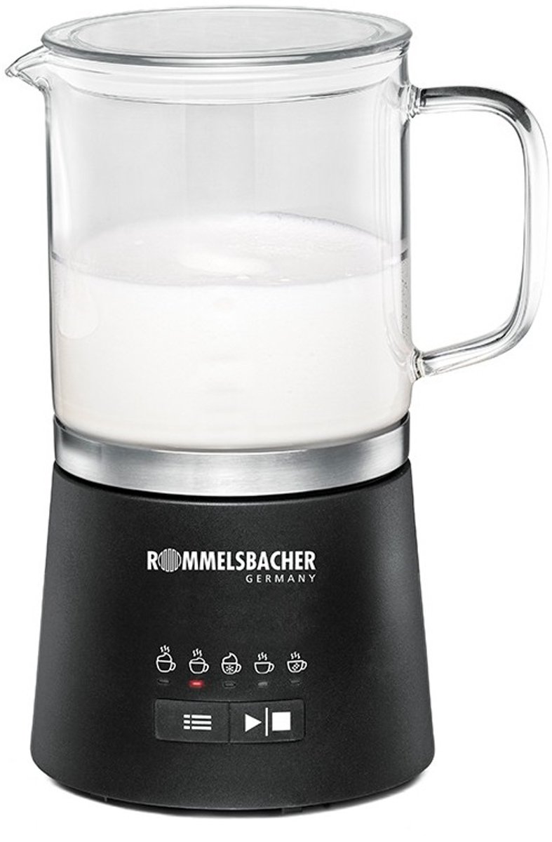 ROMMELSBACHER MS 625 Melkopschuimer met Glazen Kan, 5 Programma's voor Cappuccino, Latte Macchiato, Chocolademelk, Geschikt voor Plantaardige Melk, Testsieger ETM 2026 — cadeau in Kookcadeaus - foto 7