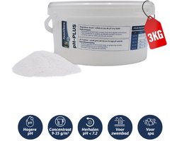 Famiflora pH-plus / pH up poeder 3kg - verhoogt de pH-waarde van je zwembad of spa!