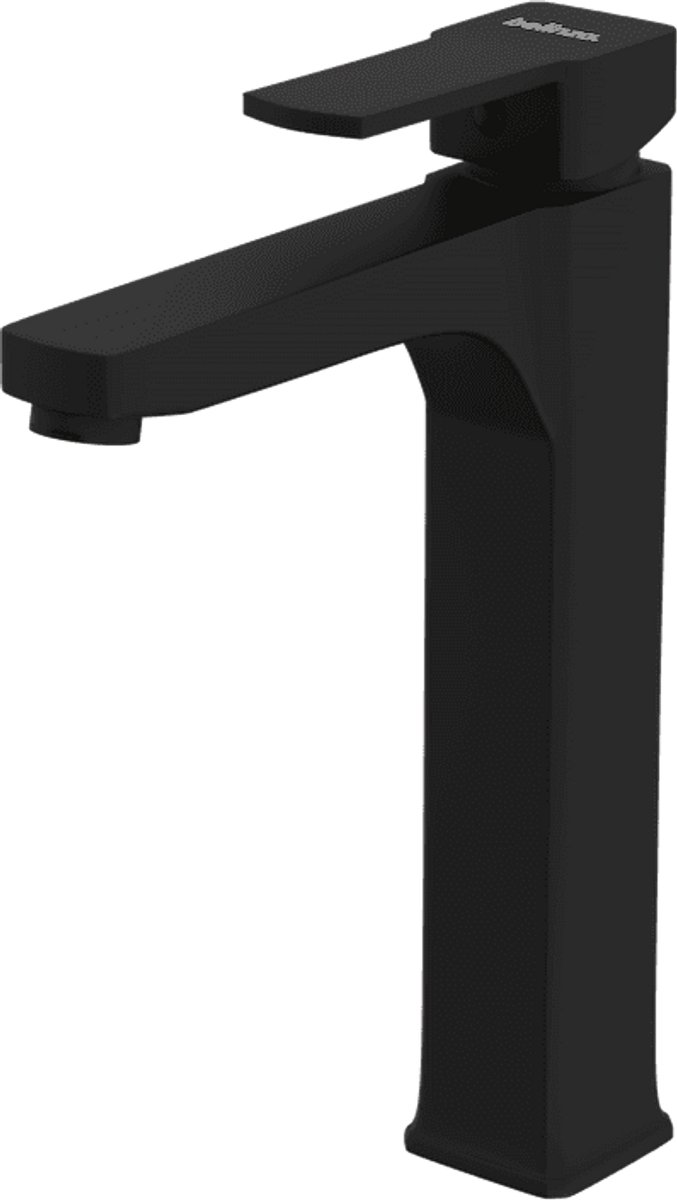 Fonteinkraan CUBIC | MAT ZWART | inclusief aansluitslangen