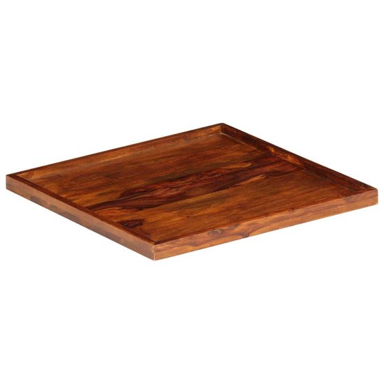 vidaXL Dienblad 50x50 cm massief sheeshamhout