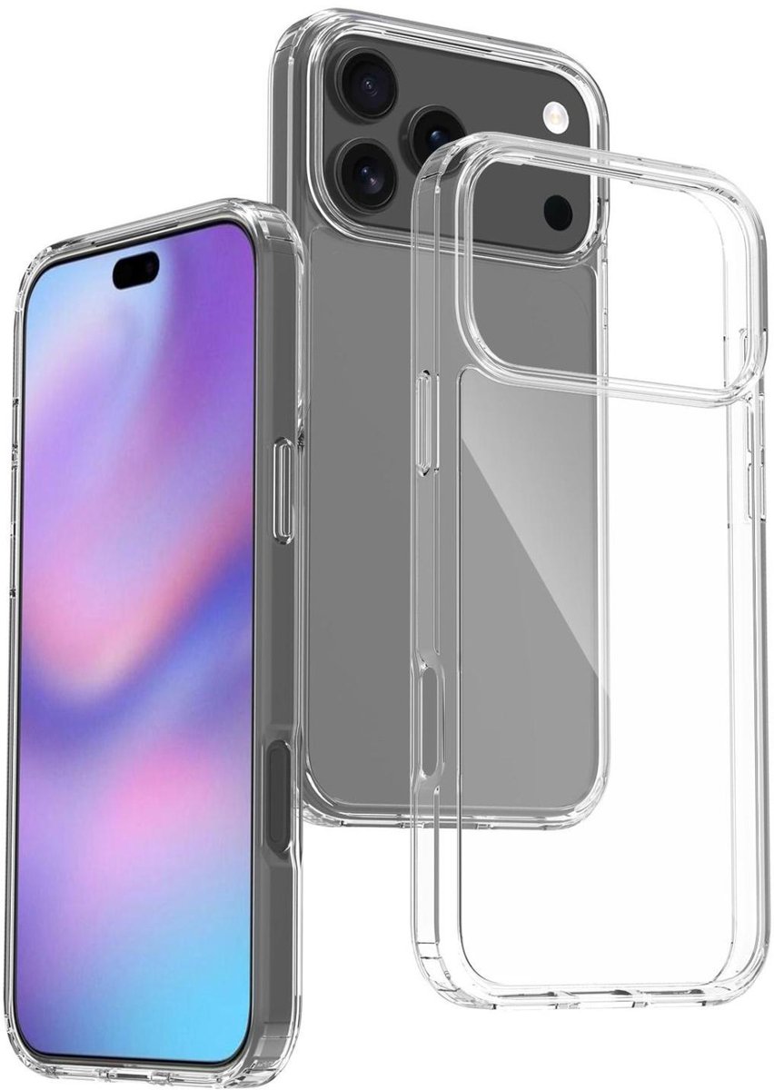 Mobigear Doorzichtig Hoesje geschikt voor Apple iPhone 17 Pro Max Telefoonhoesje Hardcase | Mobigear Crystal Backcover | Doorzichtig Telefoonhoesje iPhone 17 Pro Max | iPhone 17 Pro Max Case | Back Cover - Transparant