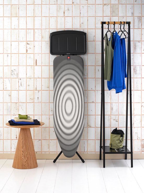 Brabantia Strijkplank B - voor Stoomgenerator - 124 x 38 cm - Titan Oval