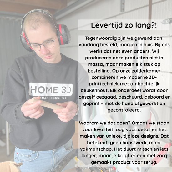 Home 3D - Porte-rouleau essuie-tout Wit - 25cm debout - Durable