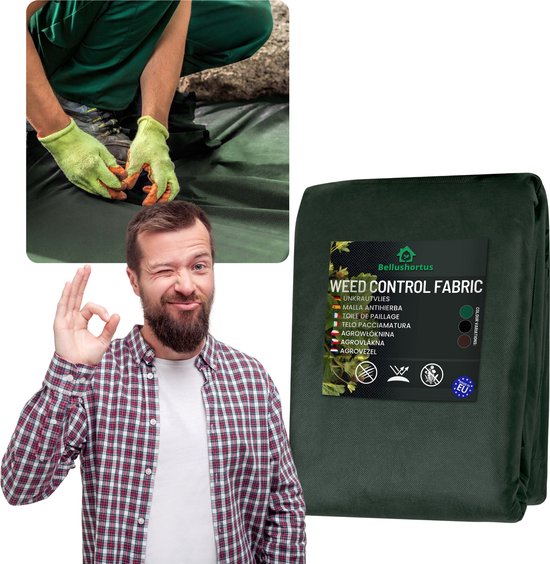 AGROTEXTILE VERT 1,6m 100g/m² avec UV / 20 mètres