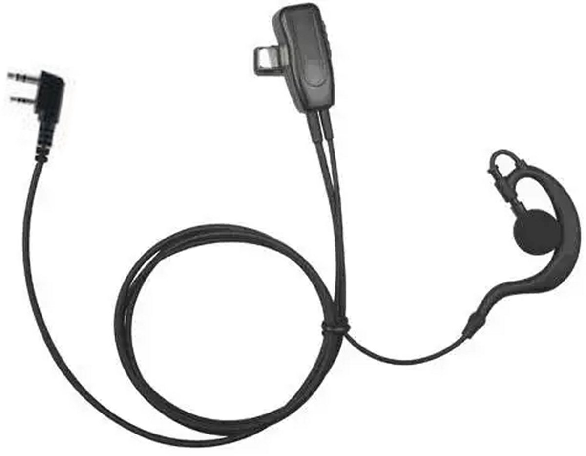 Incotech ECH1040-K1 C-shape headset Kenwood aansluiting voor portofoons