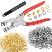 BOTC Oogjestang - 200 Oogjes 4.5 mm - Schoenmontagegereedschap voor Leren/Tassen/Kleding - Rood