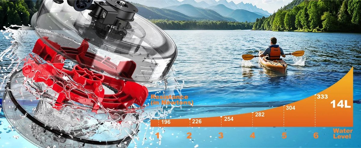 Afbeelding 2 van Rowic Water Resistance Roeitrainer - Water roeitrainer - Roeimachine - Roeitrainers voor Thuis - Met App en Bluetooth