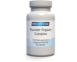 Nova Vitae - Runder Orgaan Complex - Grasgevoerd - Beef Organ Complex - Lever - Nier - Hart - Pancreas - Milt - 90 capsules