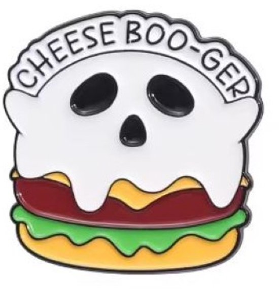 Pin Broche - enamel pin - kledingspeld - Cheeseburger spook | bol