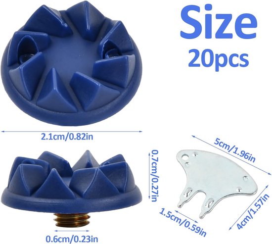 22 Stuks Golfspikes - Golfschoen Spikes - Antislip Golfpunten - Golfschoen Accessoires Tand Spikes - Golfschoen Zachte Spikes - Eenvoudig Te Installeren Voor Golfschoenen - Biedt De Golfer Grip, Stabiliteit, Comfort - Met Handheld Golfschoen Sleutels van Merkloos — afbeelding 5