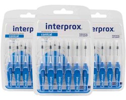 Interprox Premium Conical - 3.5 tot 6 mm - 3 x 6 stuks - Voordeelpakket
