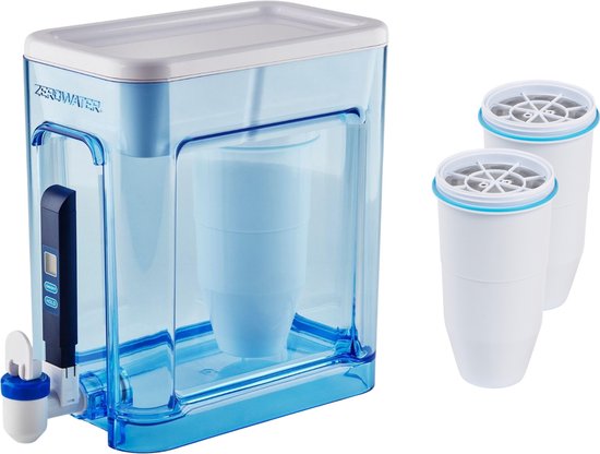 ZeroWater Waterfilter systeem 5.2 Liter met 3 Filters en TDS-meter