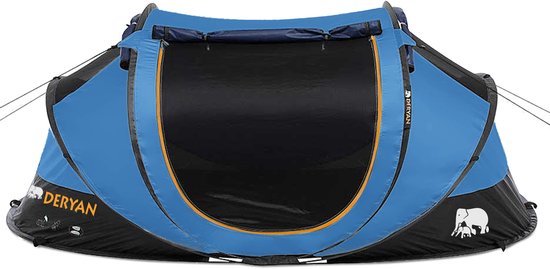 Deryan Luxe Cocoon Pop Up Tent - Anti-UV 50+ 2 Seconds - 2 Persoons - Navy van Deryan — afbeelding 2