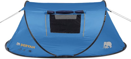 Deryan Dome Pop Up Tent - 2 Persoons - Anti-UV 50+ - Navy van Deryan — afbeelding 5