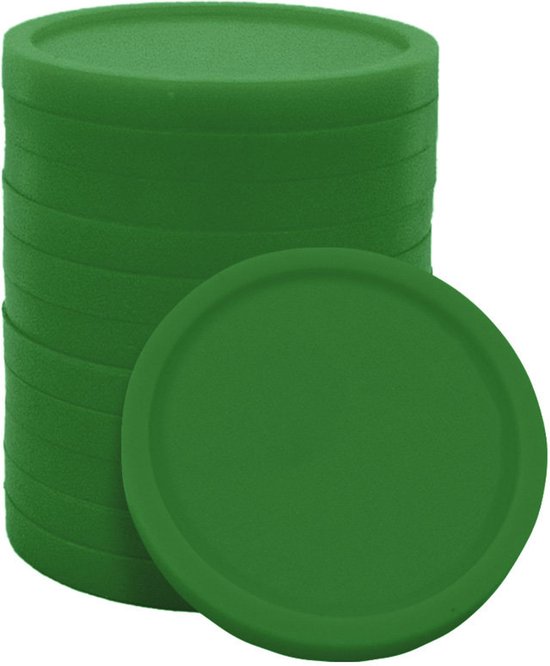 CombiCraft blanko Kunststoff Einkaufswagen-Chips im Format einer Euro-Münze - Gelb - 500 Stück - 23 mm