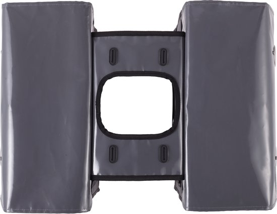 Willex - Dubbele Bisonyl Tas - 52L - Grijs/Zwart - Universele Bevestiging - De Klassieker — afbeelding 4