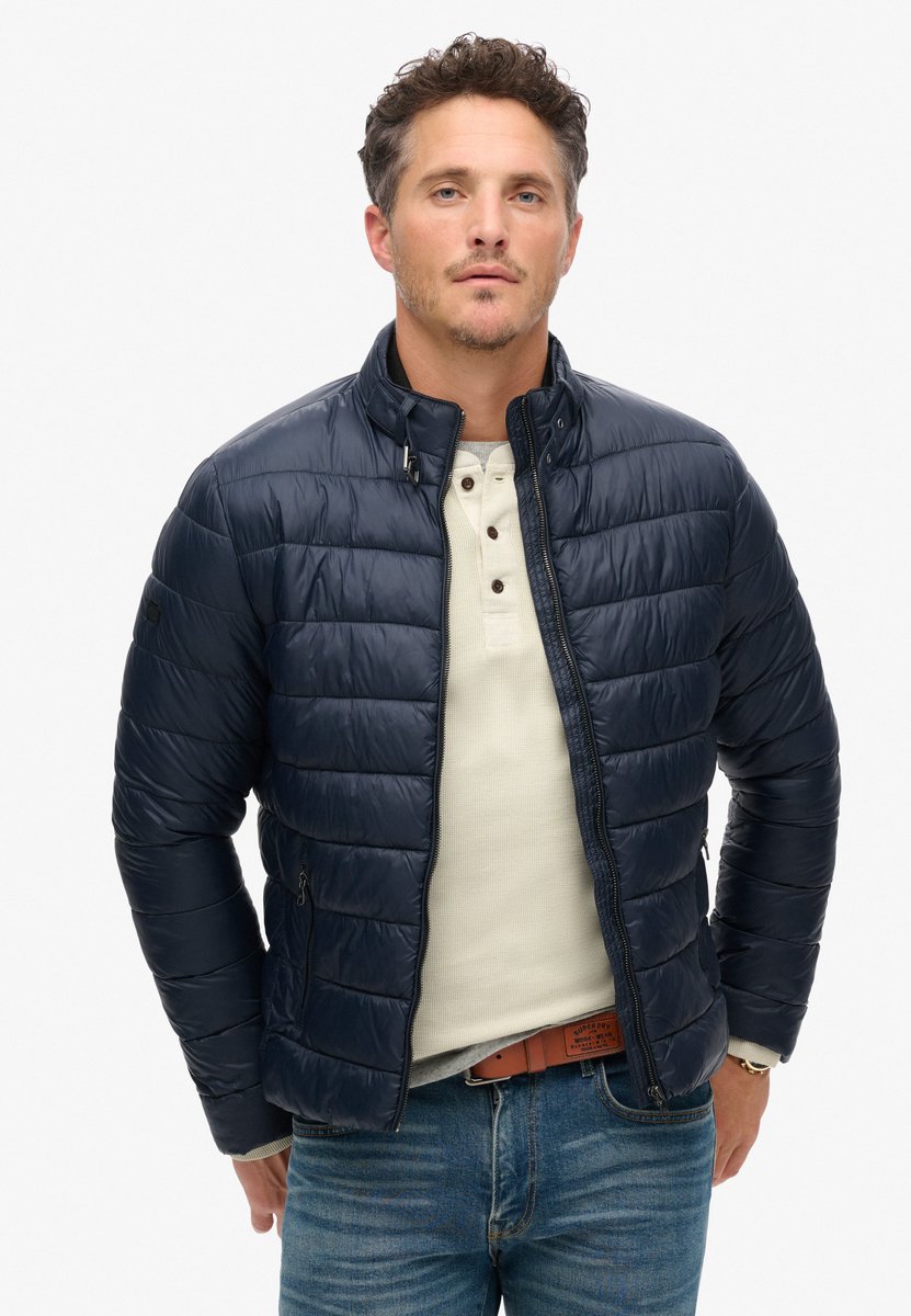 Superdry Gewatteerd lichtgewicht jack Heren Gewatteerde jassen Marineblauw