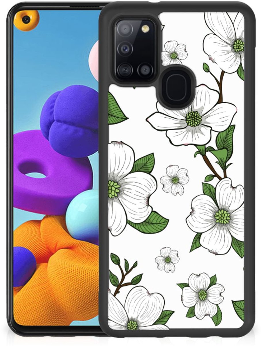 Samsung Galaxy A21s Skin Case Dogwood Flowers