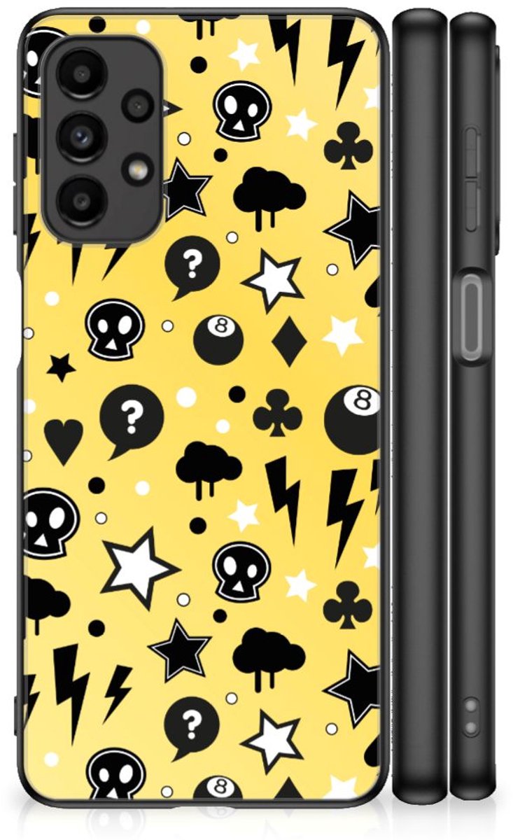 Telefoonhoesje Samsung Galaxy A13 4G Punk Geel