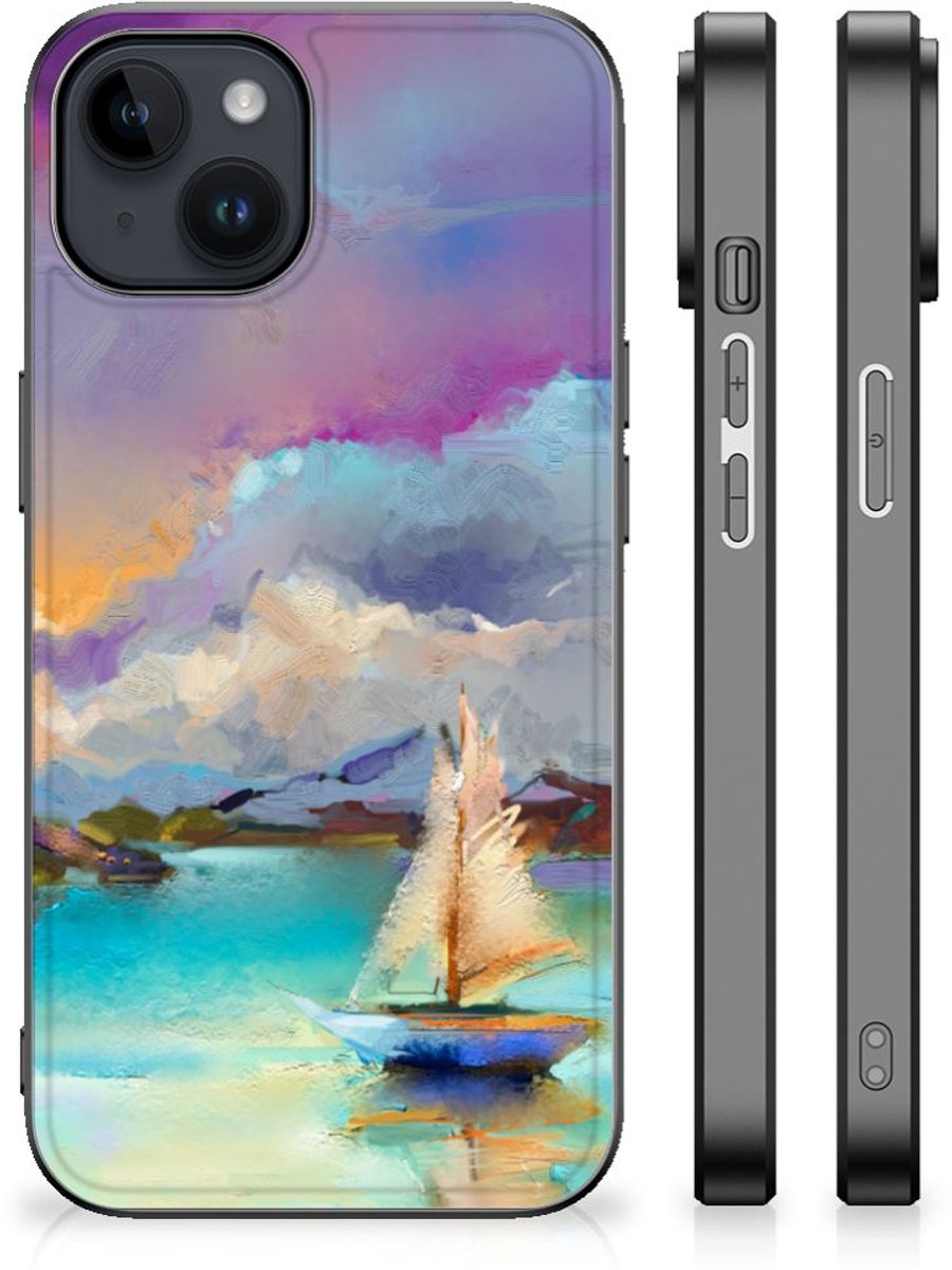 Kleurrijke Telefoonhoesje iPhone 15 Plus Boat