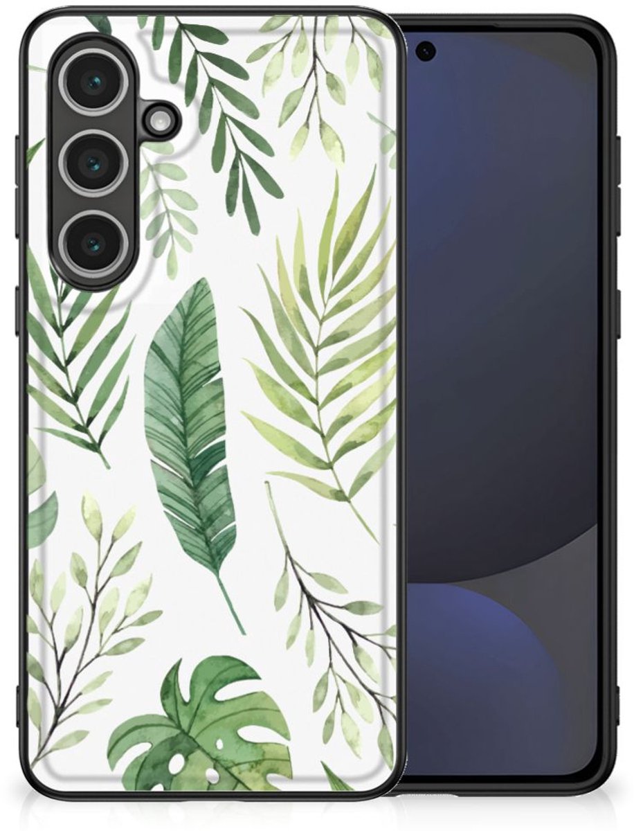 Samsung Galaxy S24 FE Bloemen Hoesje Leaves