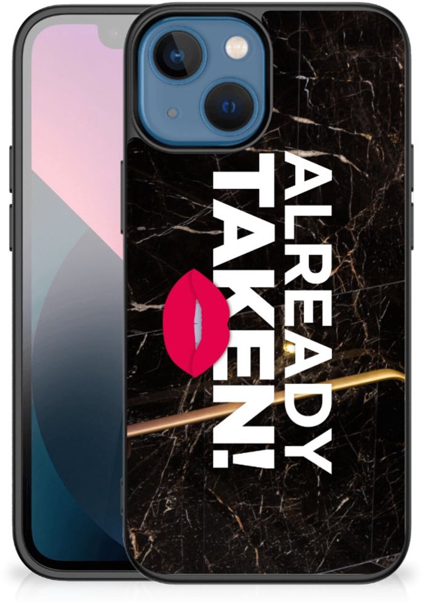 Apple iPhone 13 mini Telefoon Hoesje met tekst Already Taken Black