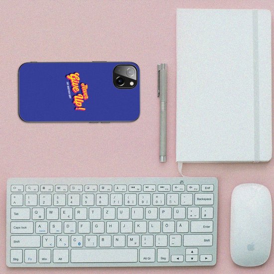 iPhone 14 Plus Telefoon Hoesje met tekst Never Give Up