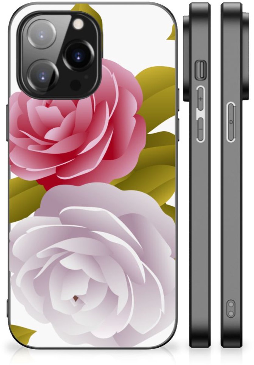 iPhone 14 Pro Max Bloemen Hoesje Roses