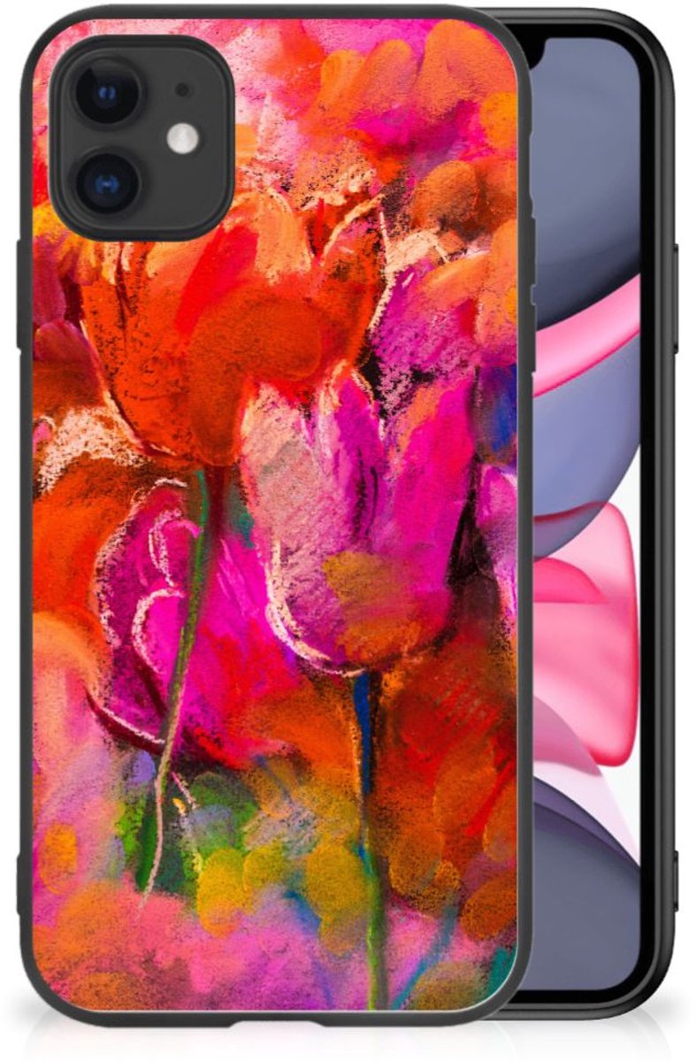 Kleurrijke Telefoonhoesje iPhone 11 Tulips