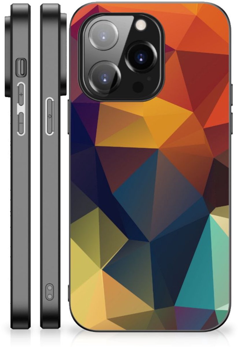 Back Cover voor iPhone 14 Pro Backcover Polygon Color