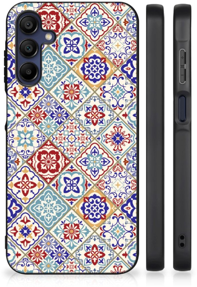 Samsung Galaxy A15 Marmeren Print Telefoonhoesje Tiles Color