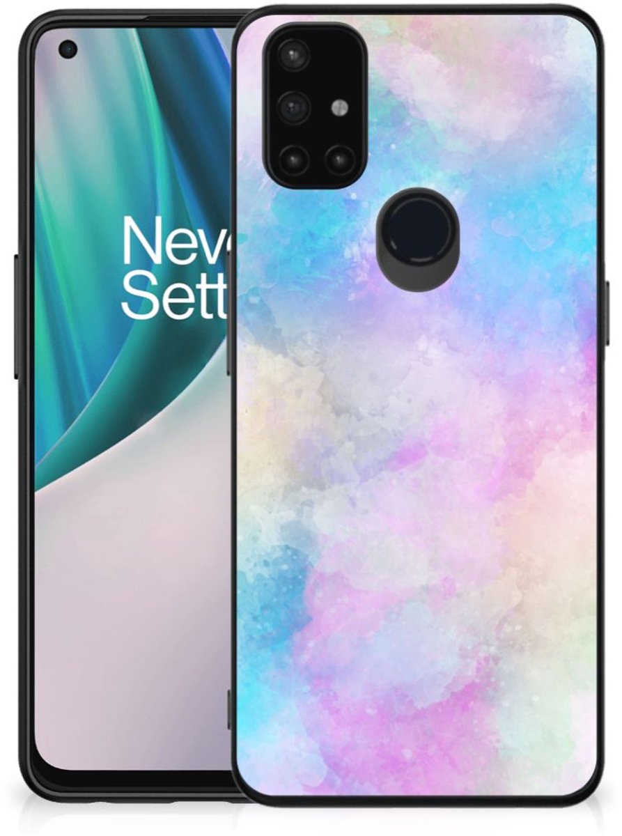 Kleurrijke Telefoonhoesje OnePlus Nord N10 5G Watercolor Light
