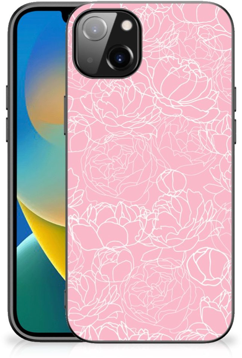 iPhone 14 Plus Bloemen Hoesje White Flowers