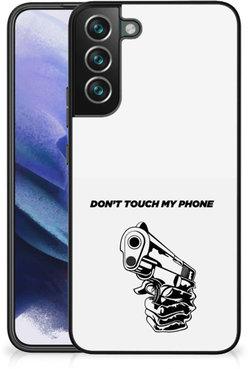 Back Cover voor Samsung Galaxy S22 Plus Telefoon Hoesje Gun Don't Touch My Phone