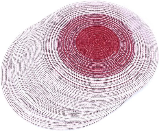 Tappetini da tavolo a forma di foglia intrecciata naturale resistente al calore