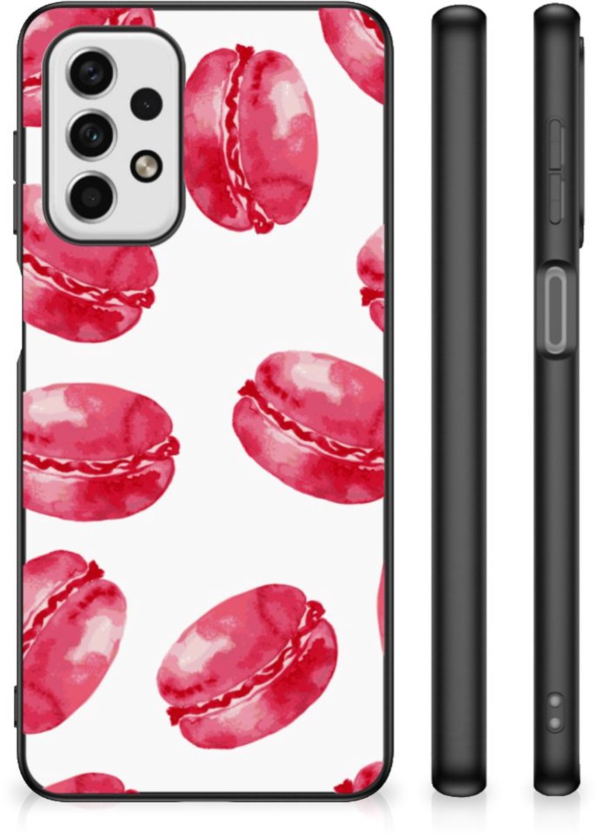 Samsung Galaxy A23 Back Cover Hoesje Pink Macarons